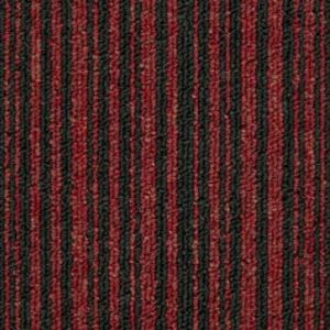 Ковровая Плитка Stripe (Страйп) 165 Красный-Черный ― Нева Флор