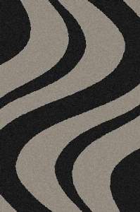 Прямоугольный ковер PLATINUM T617 GRAY-BLACK ― Нева Флор