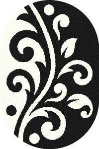 Овальный ковер PLATINUM T621 BLACK-NATURAL ― Нева Флор